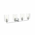 Cling 110 V E26 Four Light Vanity Wall Lamp, Chrome CL2958339